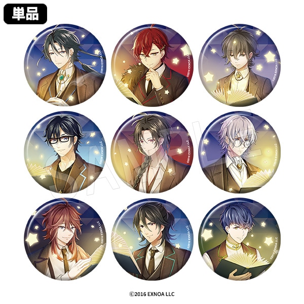 2月発送】文豪とアルケミスト トレーディングホロ缶バッジ 夜灯りver