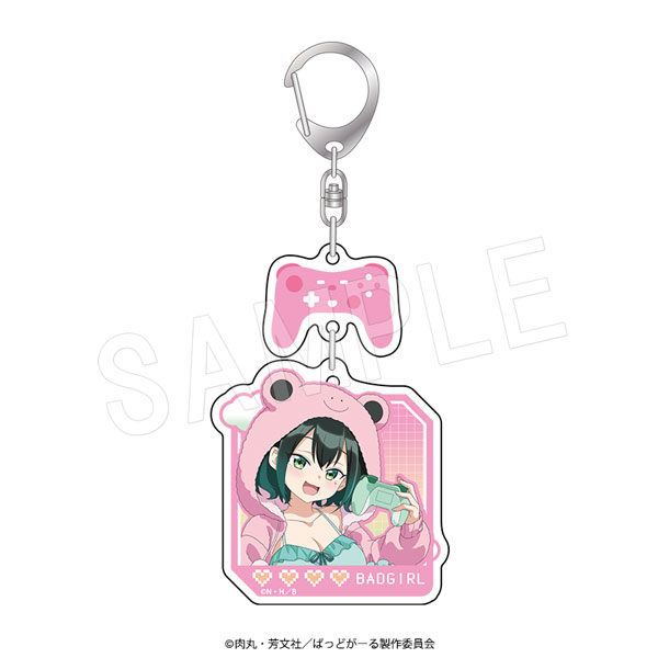 4月発送】ばっどがーる アクリルキーホルダー アニマルルームウェアver