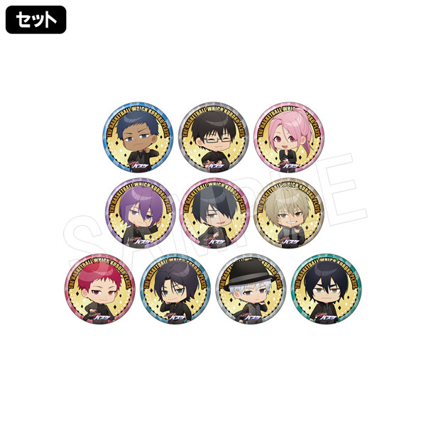 ふぇにくろ 缶バッチ 2月発送】黒子のバスケ ミニキャラトレーディングゴールド缶バッジ