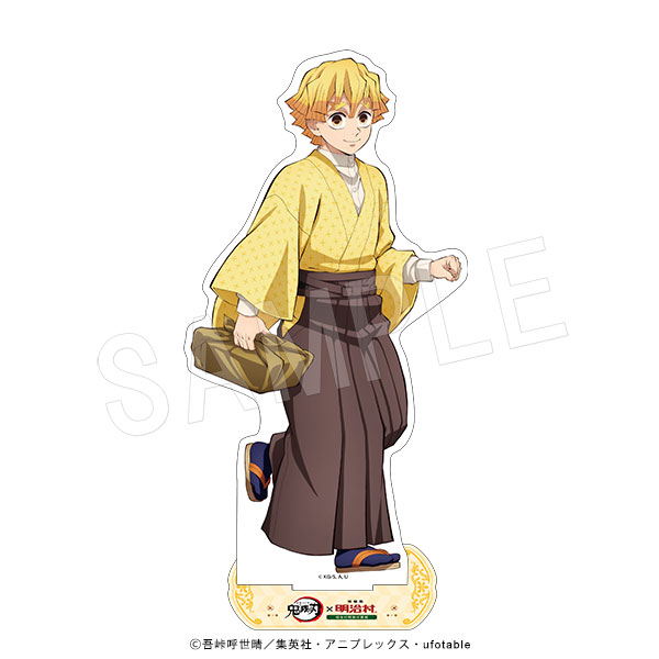 【新品】鬼滅の刃×明治村限定／我妻善逸セット(アクスタ*アクキー*缶バッジ他) 8月発送】鬼滅の刃 BIGアクリルスタンド 明治村ver. 我妻善逸 | か行