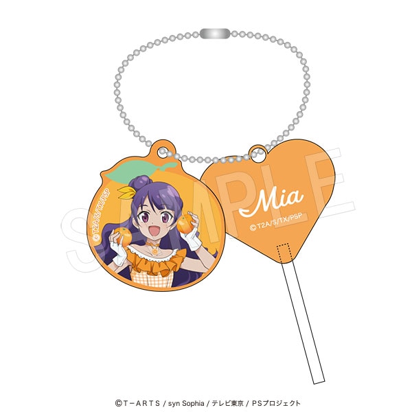 【10月発送】プリティーシリーズ ハートキャンディキーホルダー Fruits gingham ver. 上葉みあ