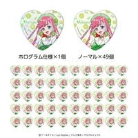 10月発送】プリティーシリーズ ハート缶バッジ50個セット(ホロ缶バッジ