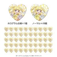 10月発送】プリティーシリーズ ハート缶バッジ50個セット(ホロ缶バッジ