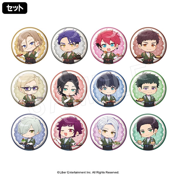 11月発送】A3! トレーディング缶バッジ 和風カフェ ミニキャラver