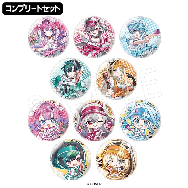 3月発送】ホロライブ FLOW GLOW トレーディング缶バッジ(コンプリート