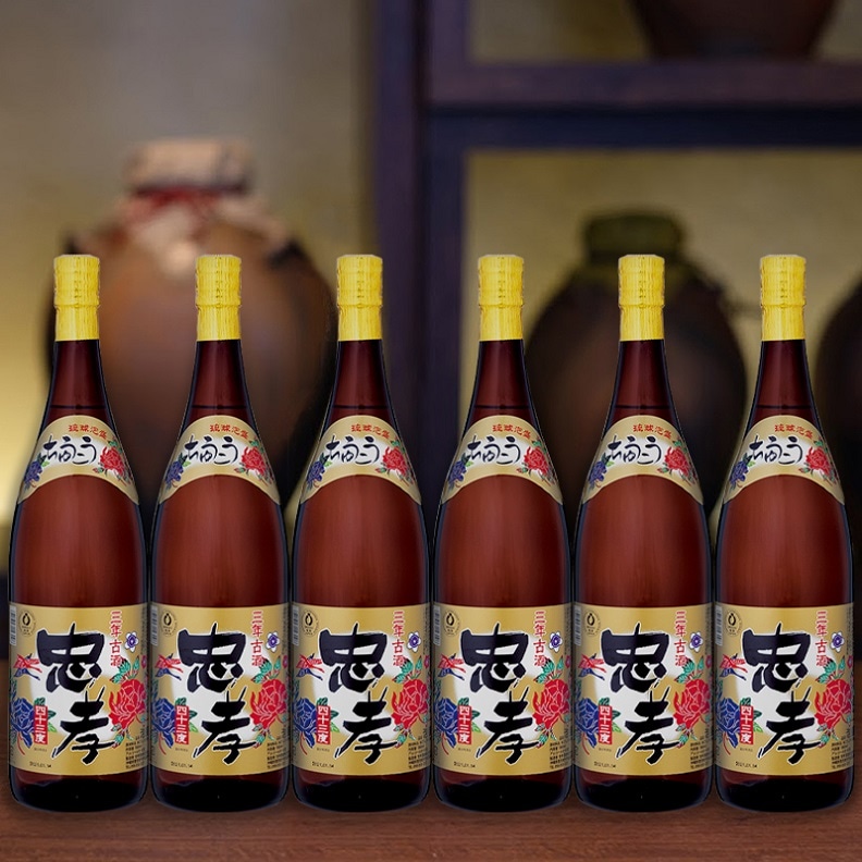 【2025夏ギフト特価】忠孝3年古酒43度1800ml×6本