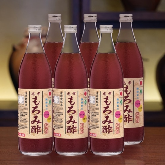 【2025夏ギフト特価】忠孝もろみ酢（黒糖入り）900ml× 6本セット