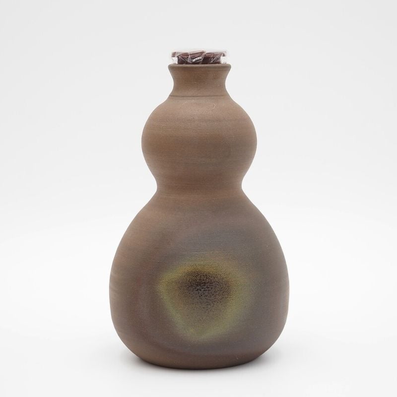 大陶器セール「琉球城焼 ひょうたん徳利540ml(三合)用 貝殻窯変入り」※柄選択不可