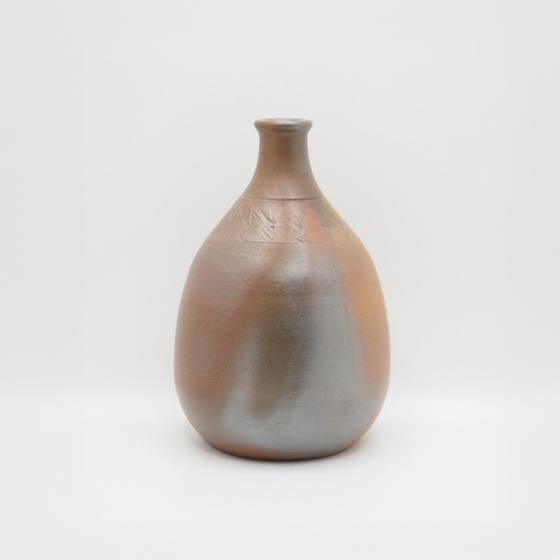 【大陶器セール】忠孝オリジナル陶器「琉球城焼 徳利（A）720ml用 窯変入り」