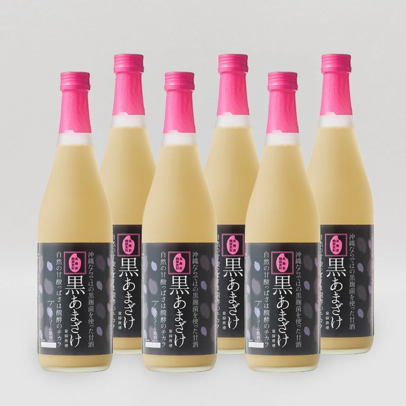【古酒の日キャンペーン】黒あまざけ720ml×6本（ノンアルコール）