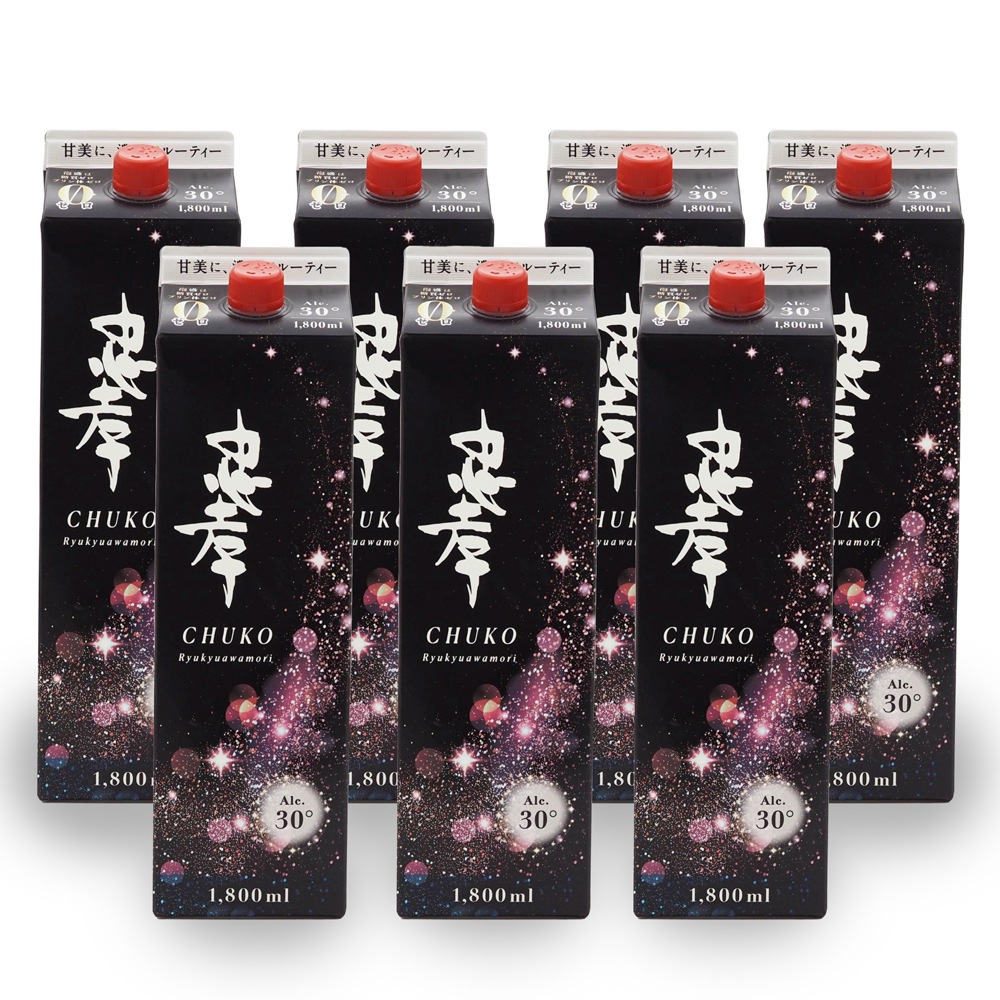 【2025夏ギフト特価】忠孝30度紙パック1800ml×7本セット【沖縄泡盛】