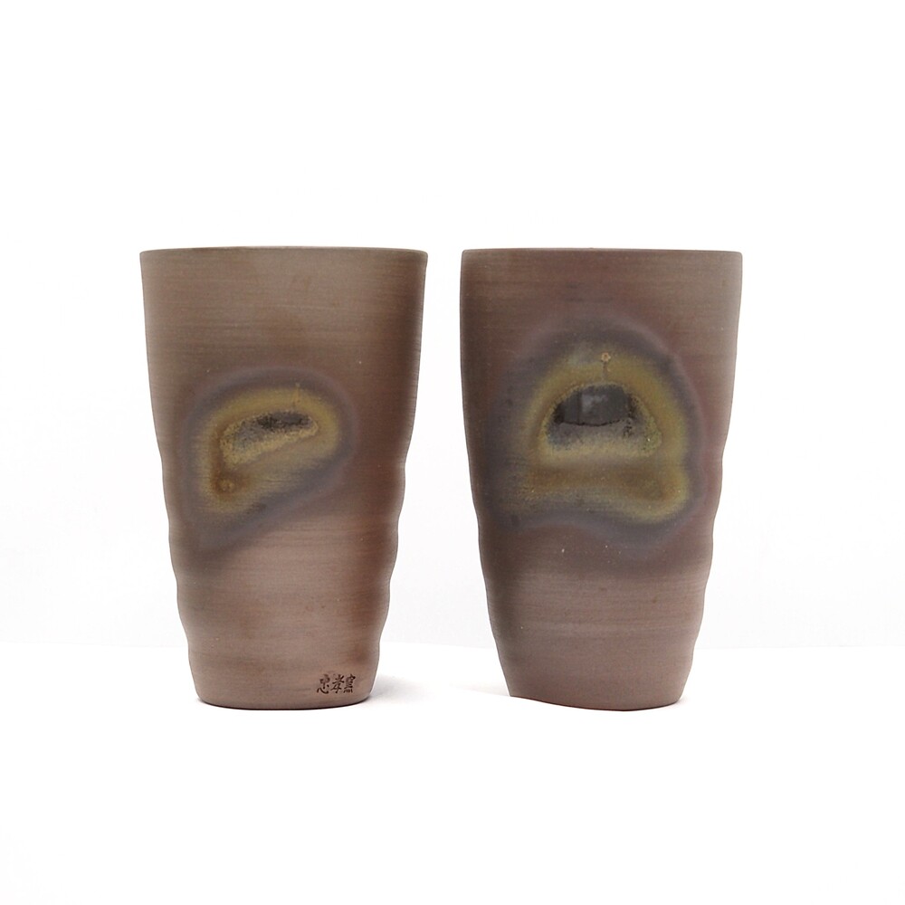 忠孝酒造オリジナル酒器「琉球城焼コップ（D）2個セット」