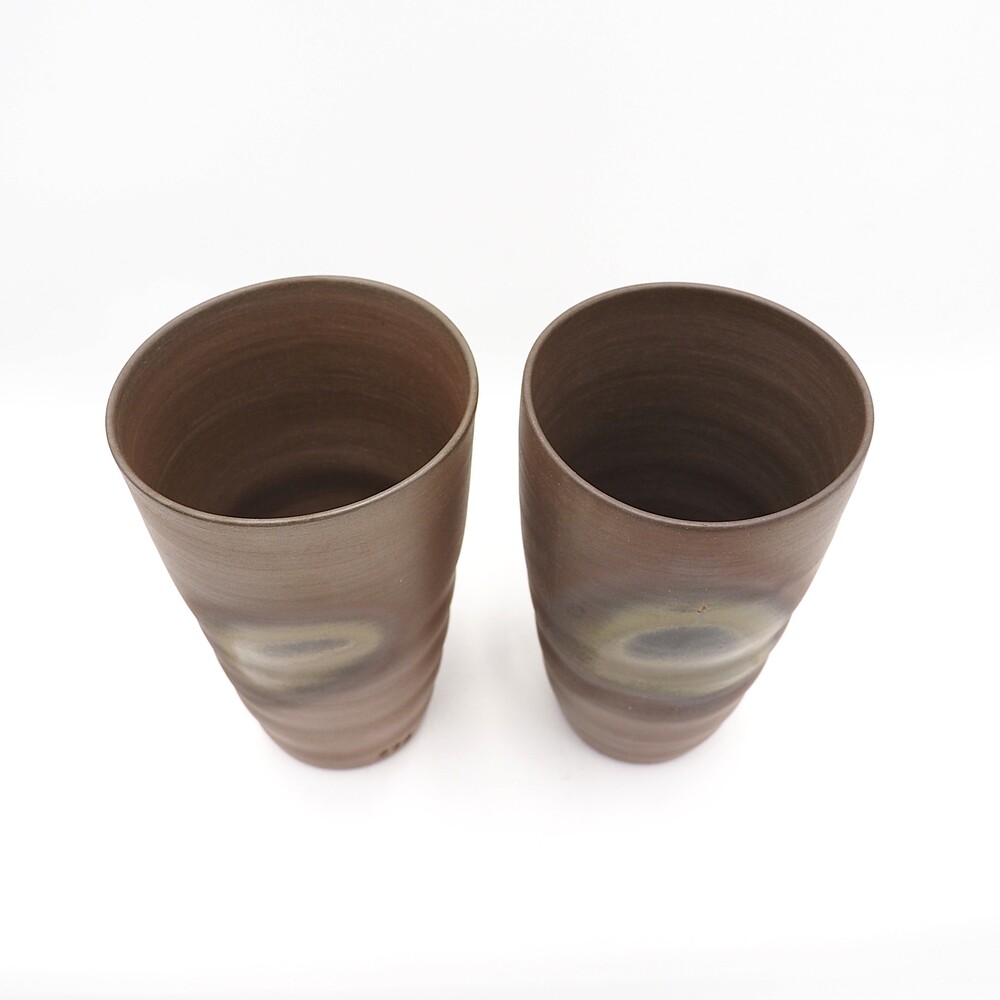 忠孝酒造オリジナル酒器「琉球城焼コップ（D）2個セット」