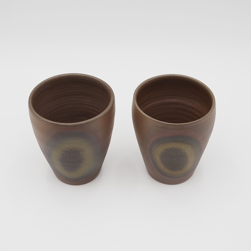 忠孝酒造オリジナル陶器「琉球城焼コップ（G）2個セット」