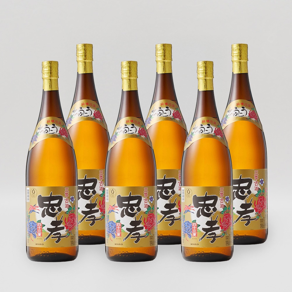 【2025冬ギフト特価】忠孝3年古酒43度1800ml×6本