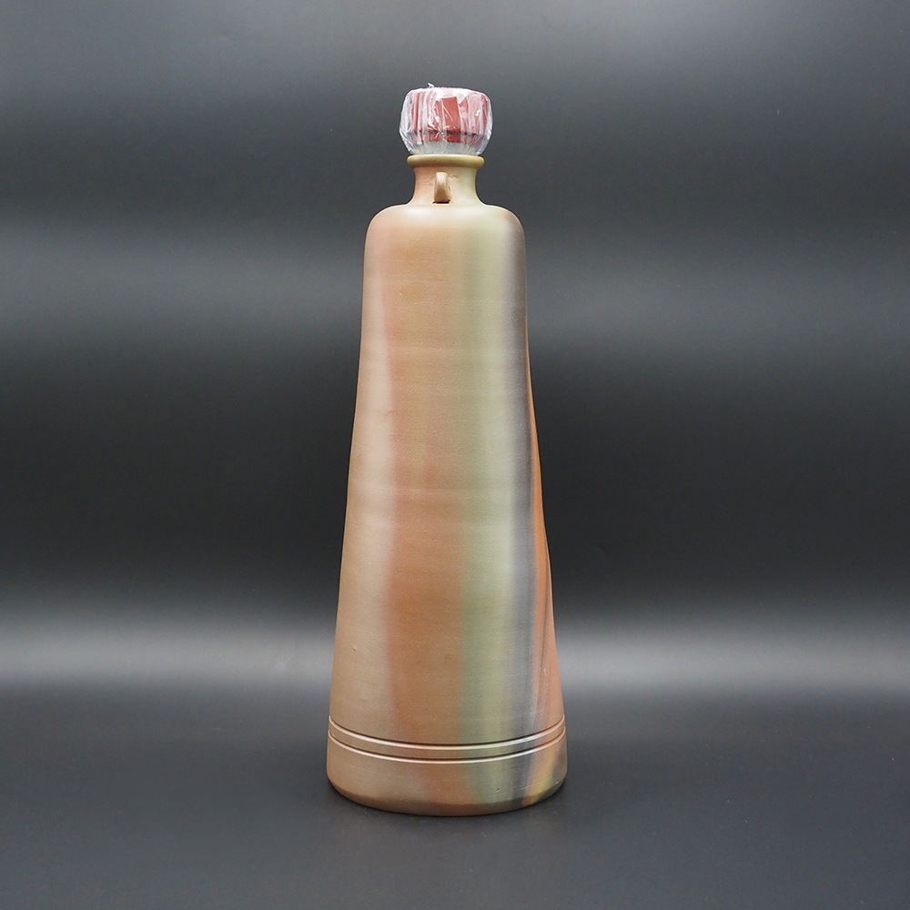 【アウトレット(B級)品】忠孝オリジナル陶器「琉球城焼 豊見3200ml空甕 シリコン蓋付き・窯変あり」