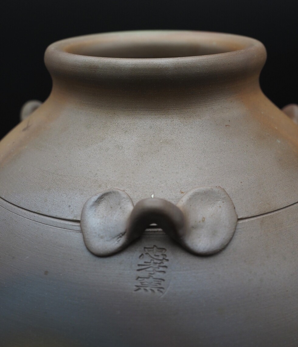 アウトレット(B級)品】忠孝オリジナル陶器「琉球城焼 三升空甕（5400ml