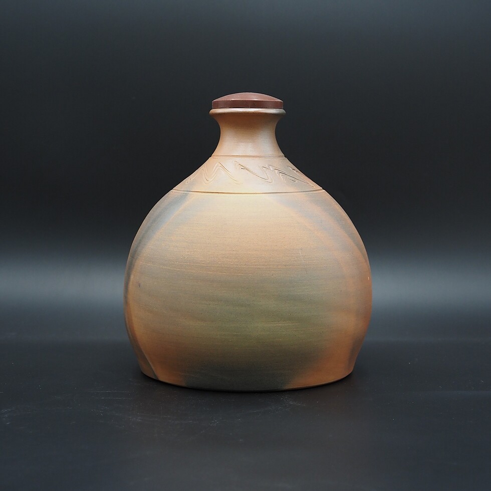アウトレット(B級)品】忠孝オリジナル陶器「琉球城焼 一升空甕（1800ml