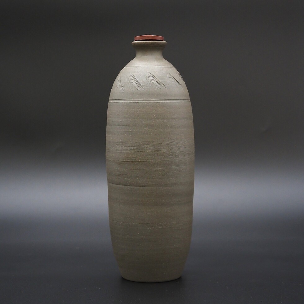 【アウトレット(B級)品】忠孝オリジナル陶器「鬼の手（720ml）」シリコン蓋付き・窯変なし