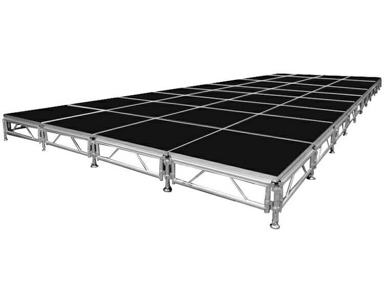 組立簡単】ステージセット 4x10m 折りたたみ 軽量 アルミ製