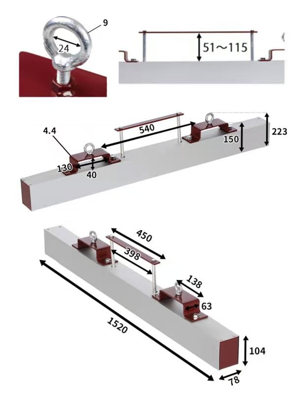 ������̵���� �ޥ��ͥåȥ������ѡ� �ե�������ե��� Ĺ����1520mm ��������294N(��30kgf) Magnet Sweeper 60