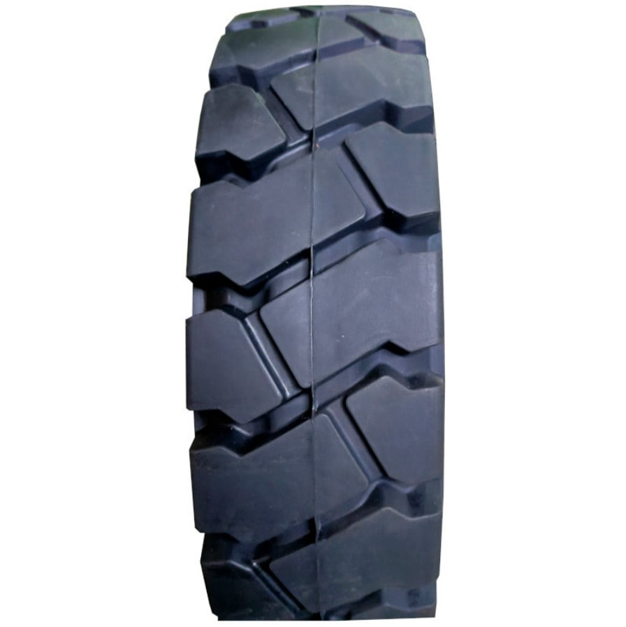 フォークリフト用ノーパンクタイヤ 合わせ式ホイール付 6本