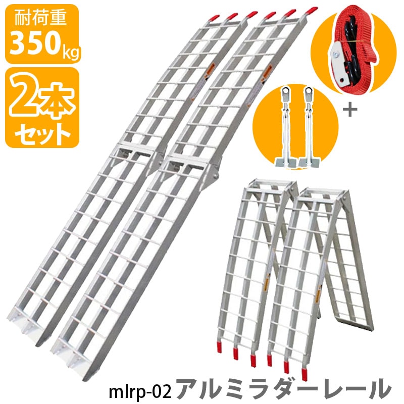 アルミラダーレール 2本セット折りたたみ ブリッジ mlrp2 二つ折り