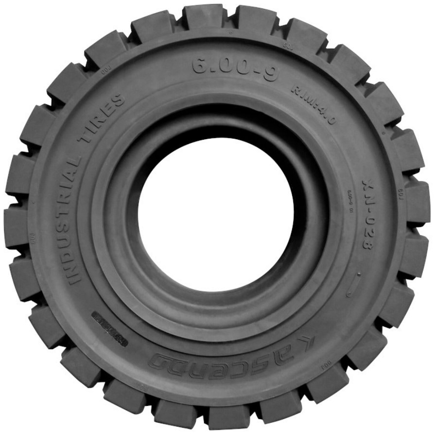 れいたん　900×600 右のみ フォークリフト ノーパンクタイヤ 合わせ式ホイール付 2本セット