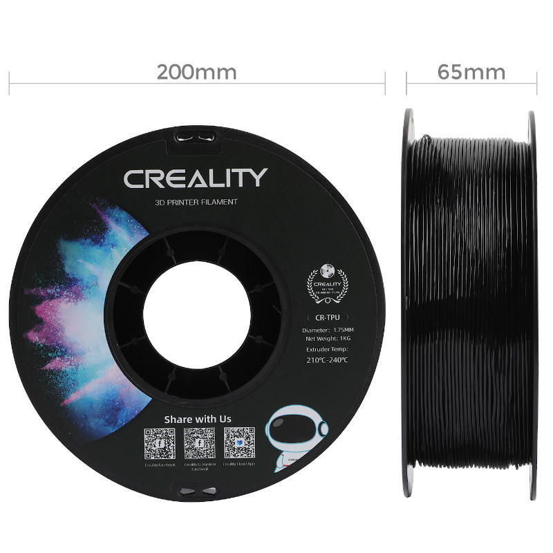 3Dプリンター CR-TPU フィラメント ブラック 黒色 Creality社