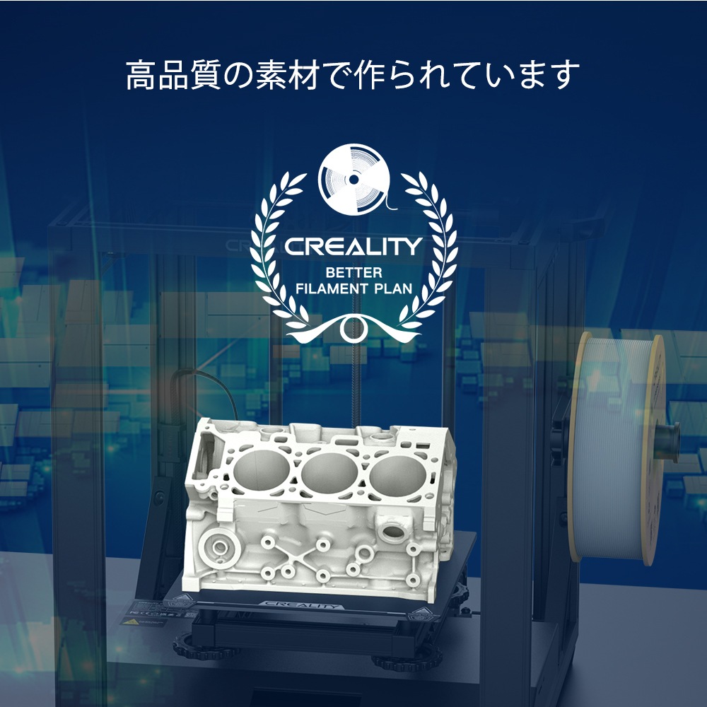 3Dץ󥿡 ե ۥ磻  ®б Creality Ender꡼ ¤ PLA ľ1.75mm 3d  ̳ ع