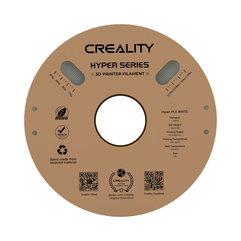 3Dץ󥿡 ե ۥ磻  ®б Creality Ender꡼ ¤ PLA ľ1.75mm 3d  ̳ ع
