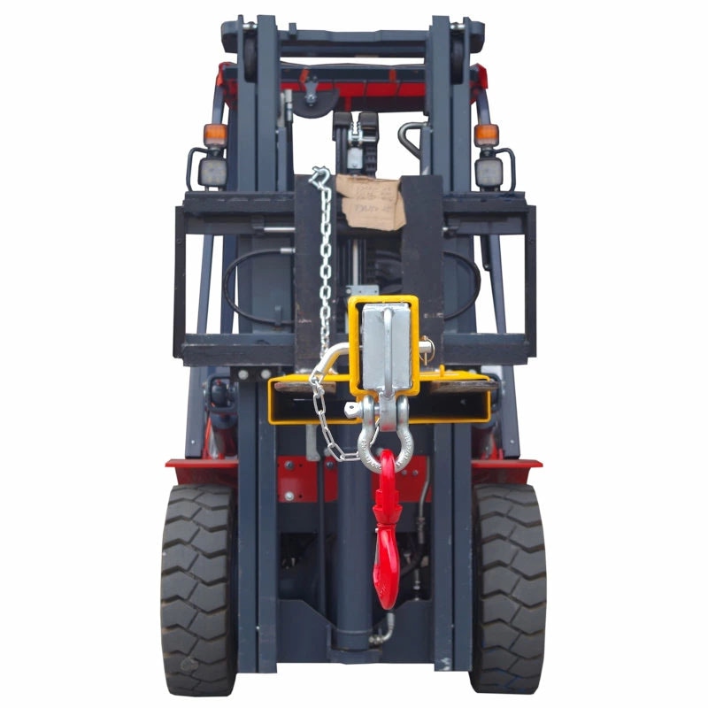 フォークリフト用吊りフック最大荷重4.5トン 角度調整不要・5段階調整