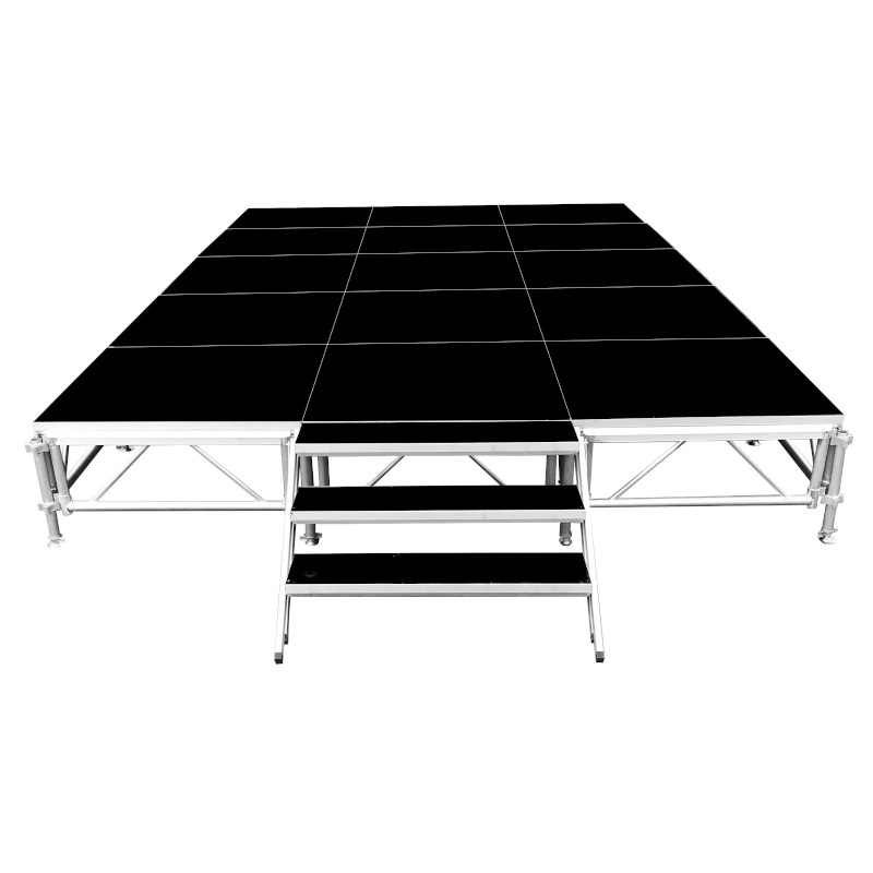 組立簡単】ステージセット 3x5m 折りたたみ 軽量 アルミ製