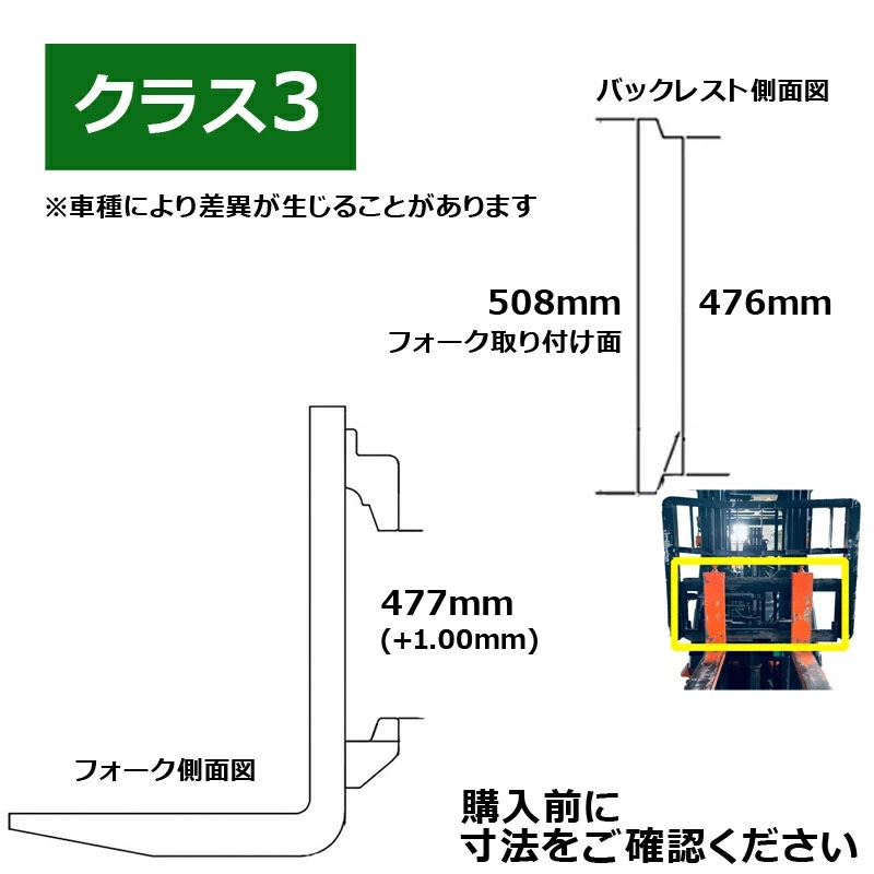 フォーク 爪 黒 フォークリフト用フォーク 標準フォーク 2本