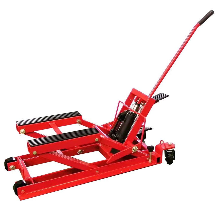 バイクジャッキ 小型 耐荷重500kg ソケットアダプタ付ハーレー対応