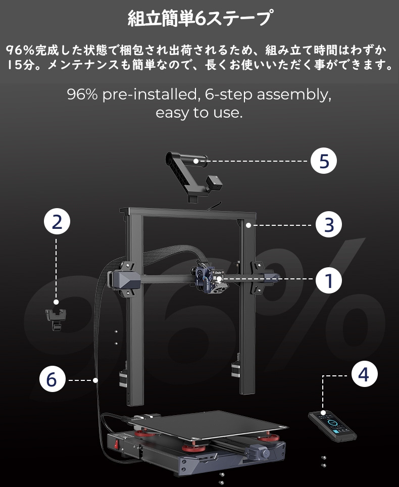 ����ǽ3D�ץ�󥿡�  Ender-3 S1 ������ Creality�� 3D �ץ�󥿡� ���ܸ�ɽ�� �ޥ˥奢�� 260��C�ⲹ���� �Ų�