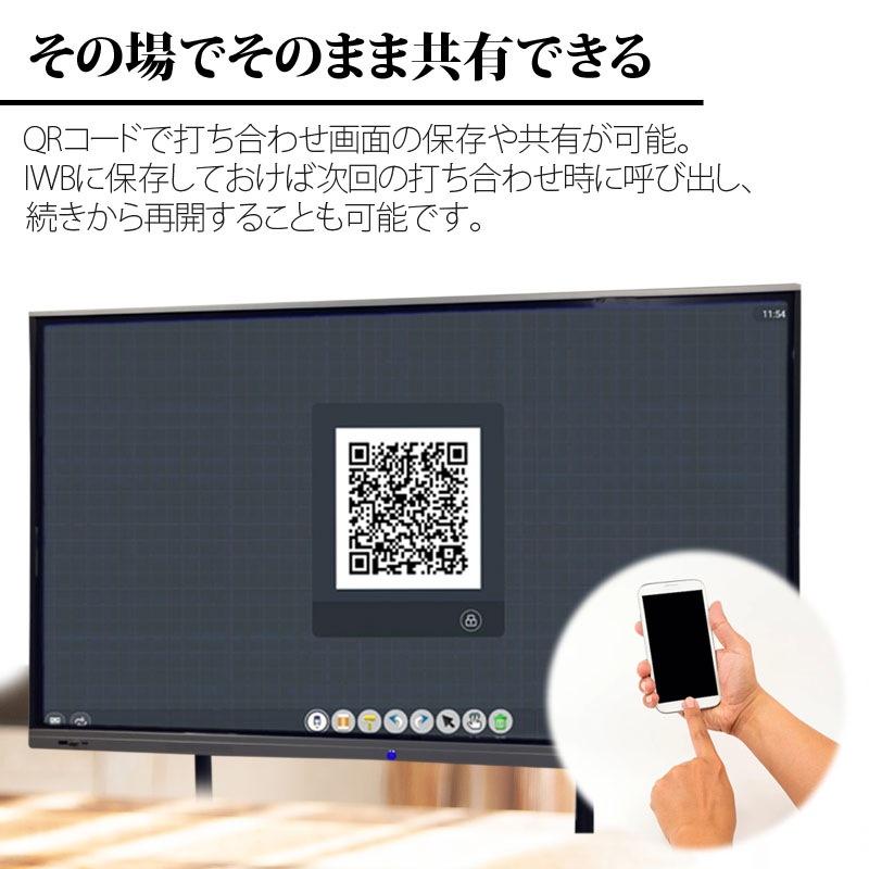 オールインワンミーティングホワイトボード 65インチ