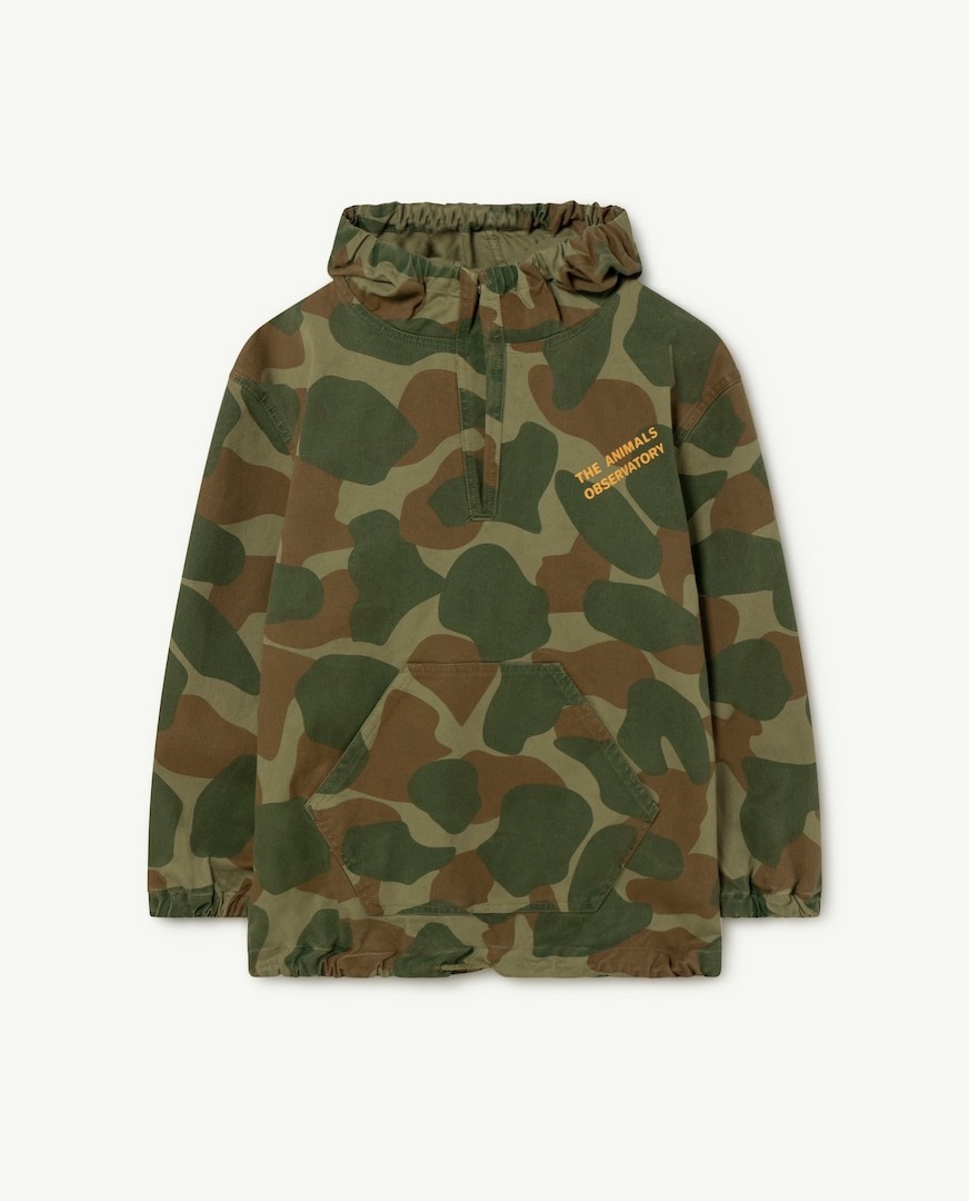 【The Animal Observatory】Carp Kids+ Jacket - Green Military - F22056_284_DR