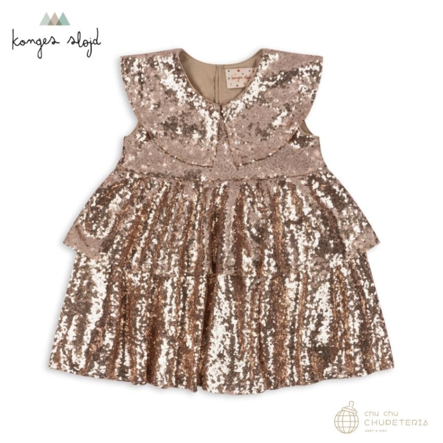 【konges sloejd】ラスト１点_2Y STARLA SEQUIN DRESS