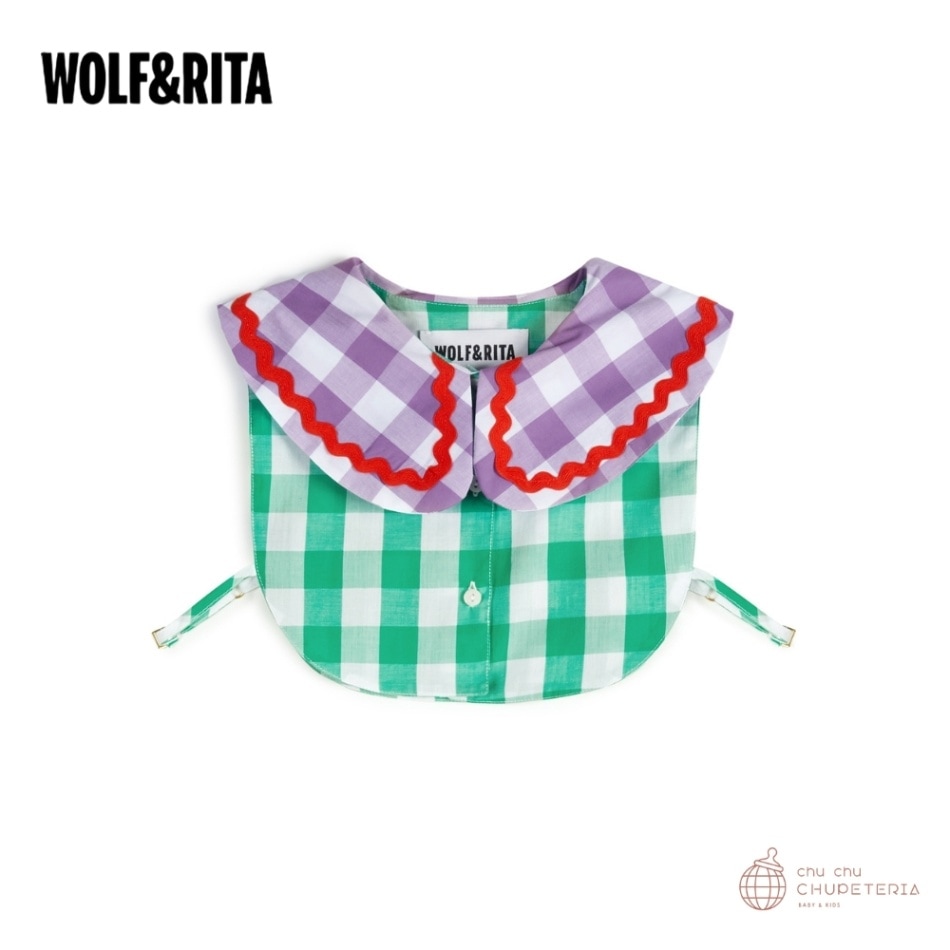 【WOLF&RITA】ラスト1点_10Y : MARTA VICHY - MOCK SHIRT