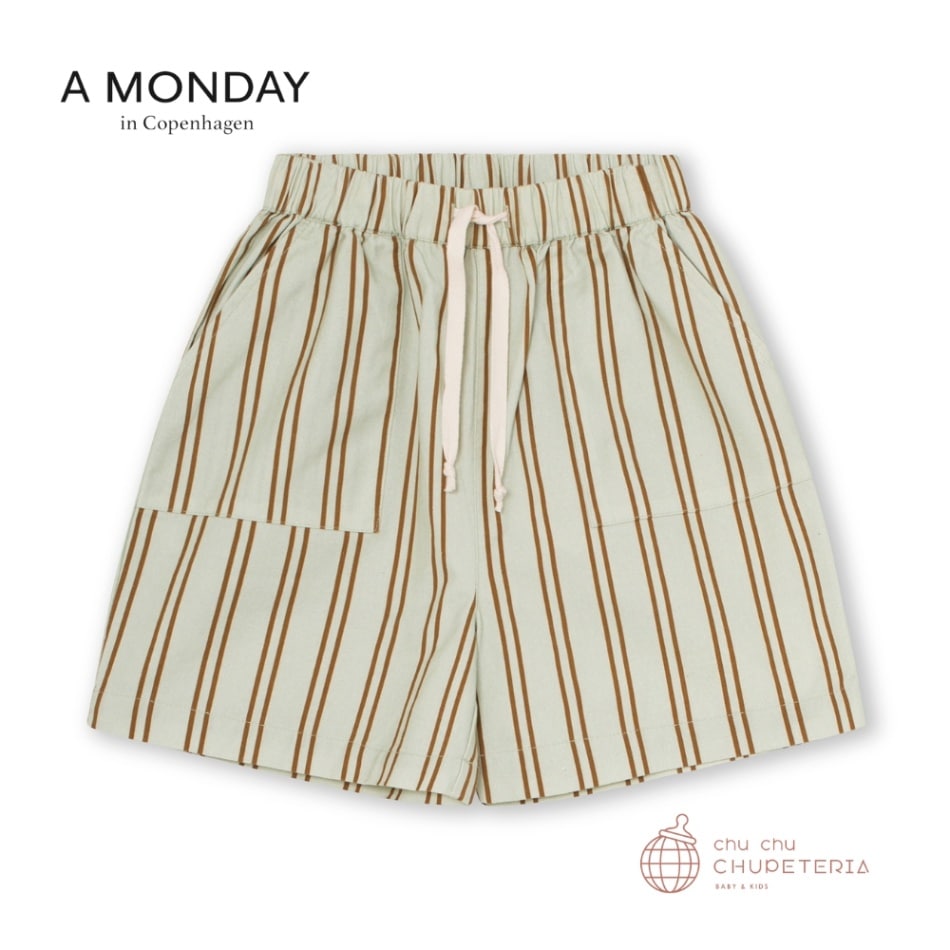 【A MONDAY】Bas Shorts - Sea Stripe