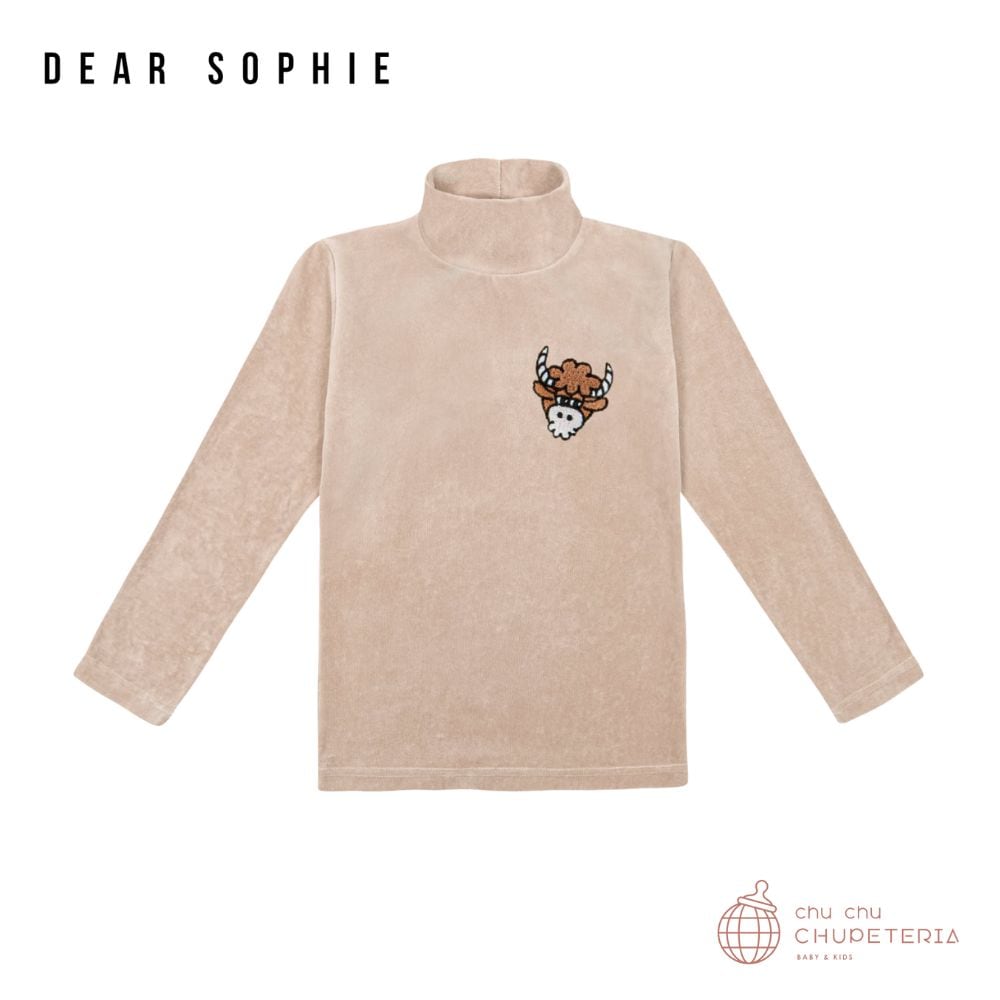 【DEAR SOPHIE】BULL CARMEL | VELVET LONGSLEEVE