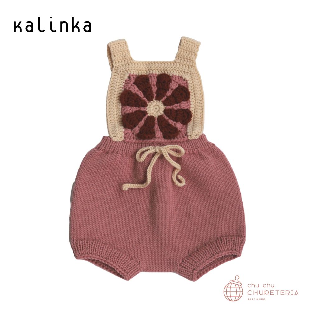 【kalinka】ラスト1点:Margarita Romper - Blush / Chestnut