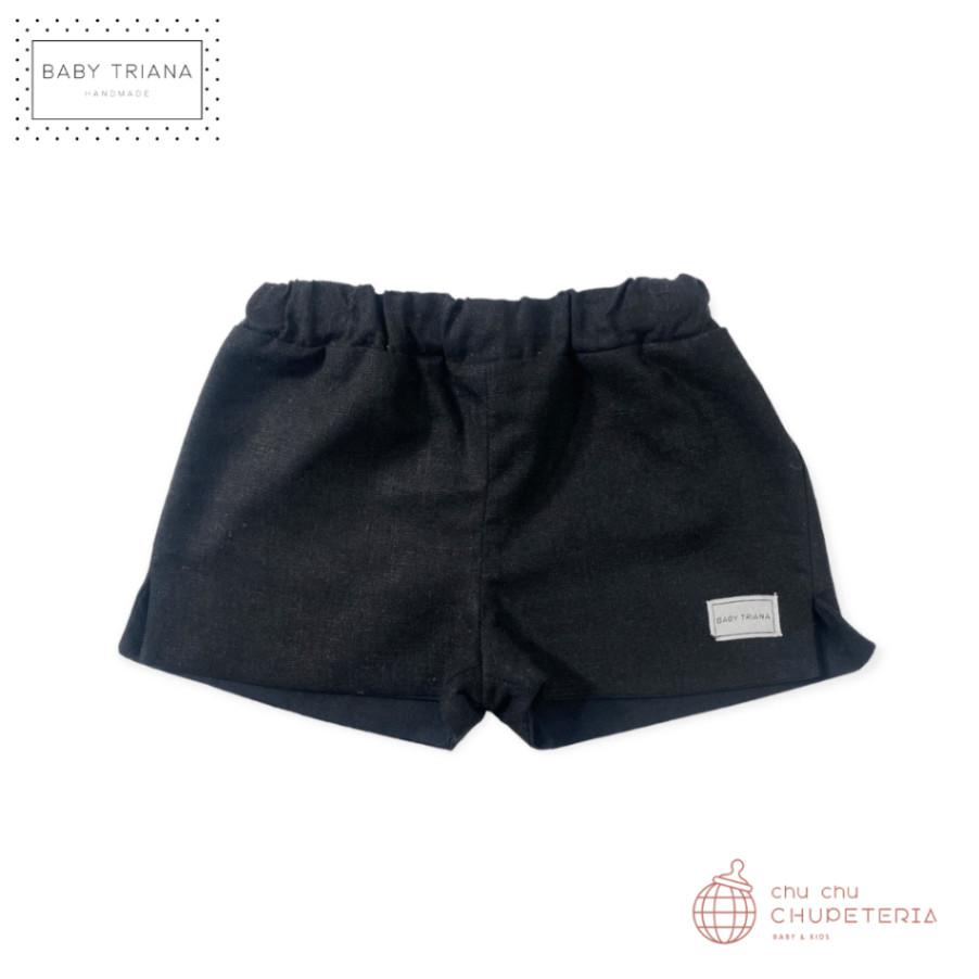 《即納》【BABY TRIANA】Shorts Lino Negro