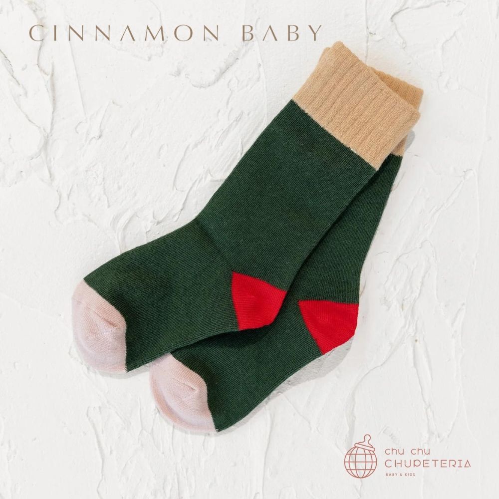 【CINNAMON BABY】ラスト1点_S : Pack of Socks - Forest