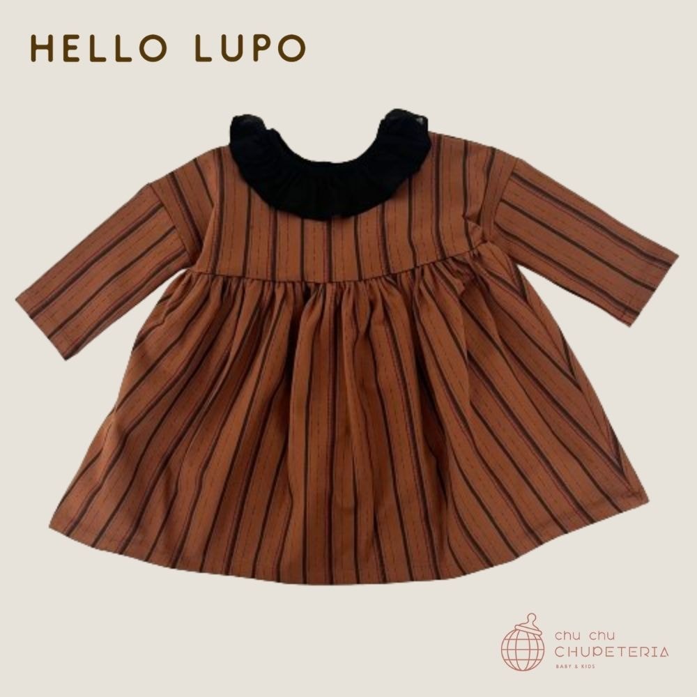 【HELLO LUPO】Veronica dress - Stripy Brown