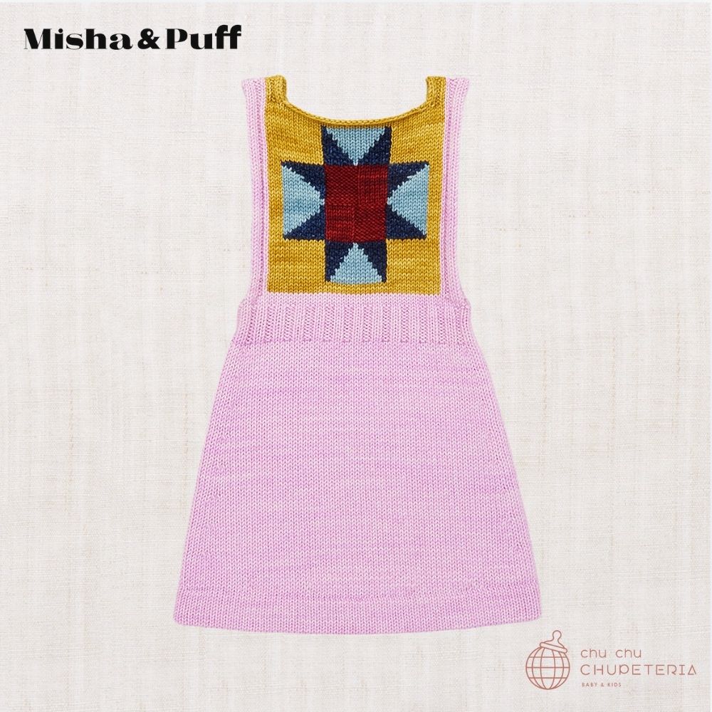【Misha & Puff】2-4Y : Nova Quilt Pinafore - Pink Lilac
