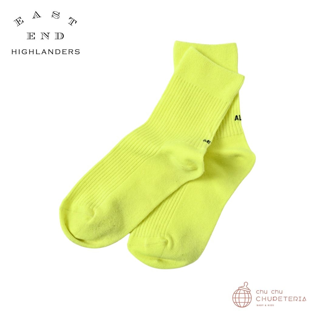 【EAST END HIGHLANDERS】SOCKS - Neon Yellow