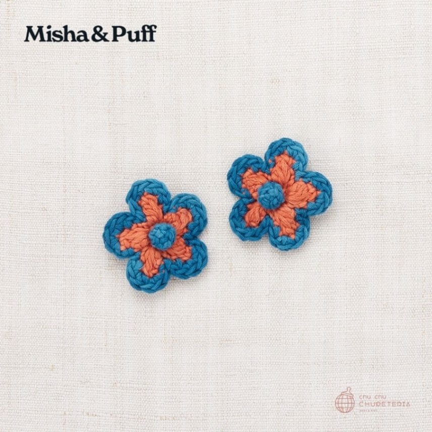 【Misha & Puff】ラスト1点_Medium Flower Clip Set - Gamberetto