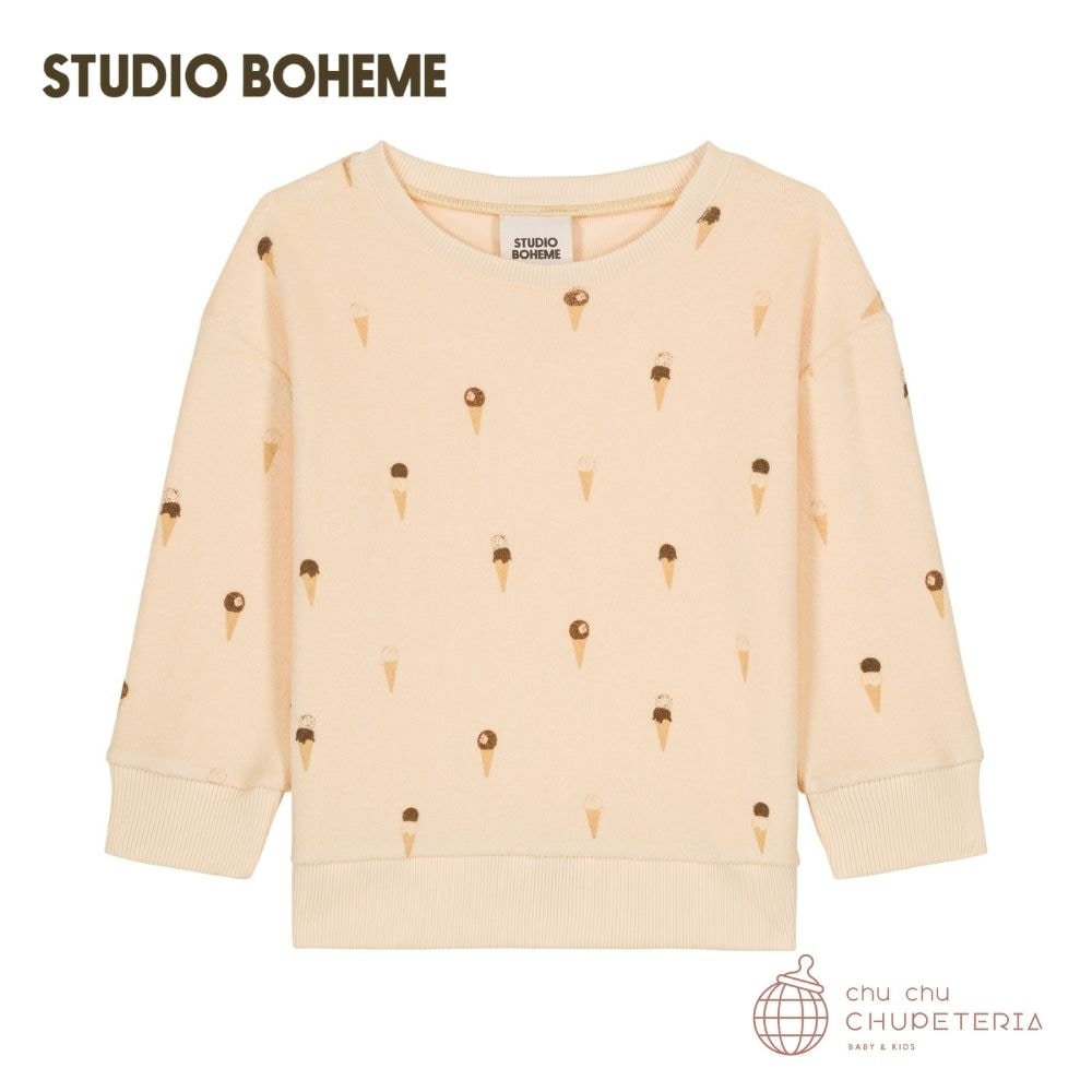 【STUDIO BOHEME】SWEAT-SHIRT BART - VANILLA  - ICE CREAM -